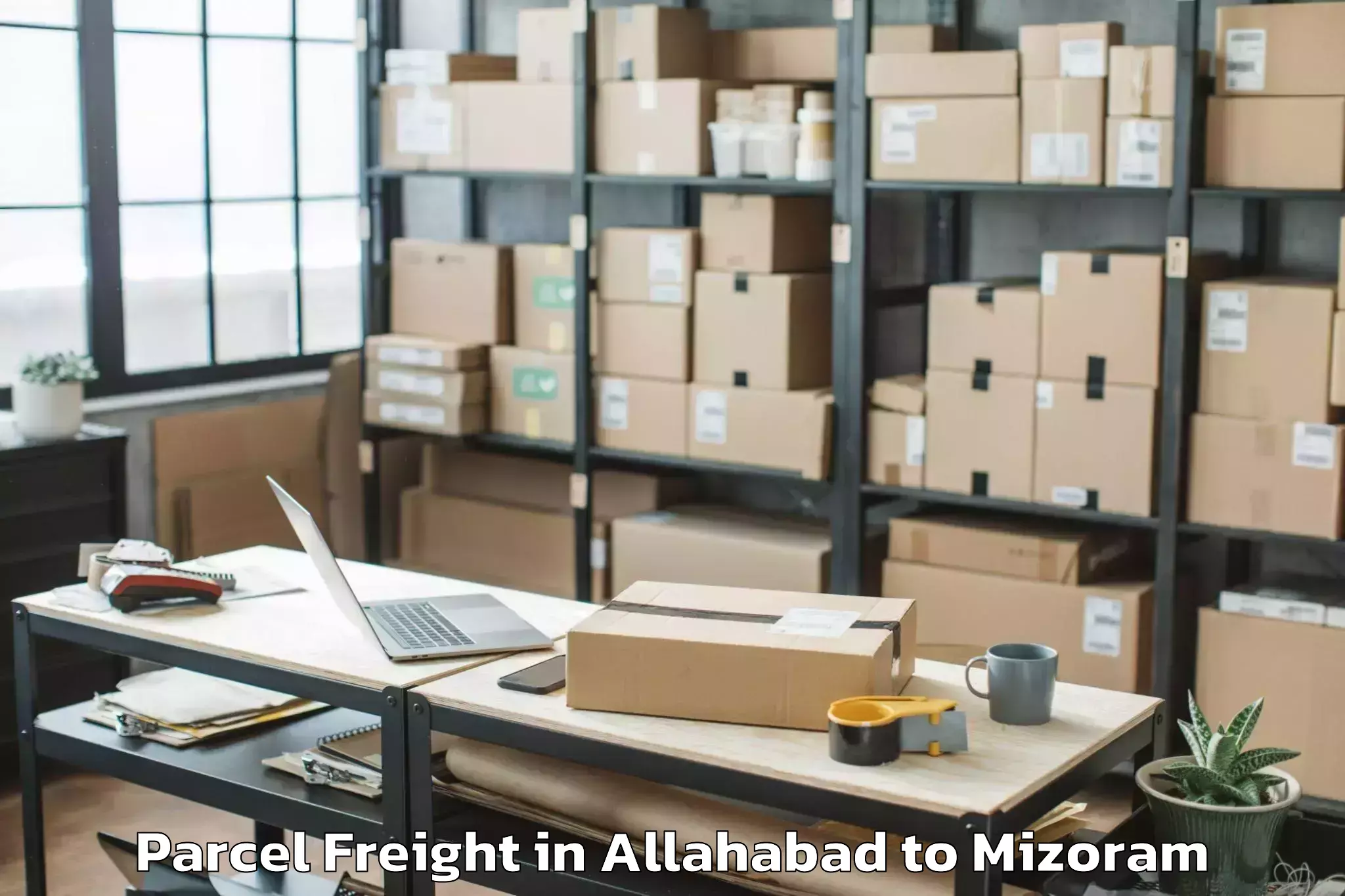 Allahabad to Lawngtlai Parcel Freight Booking